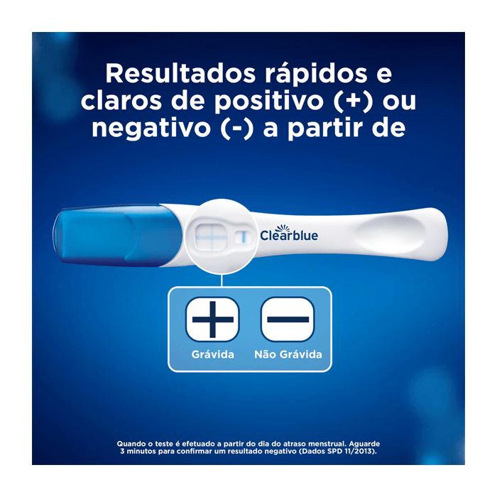 TESTE DE GRAVIDEZ CLEARBLUE PLUS 1UN
