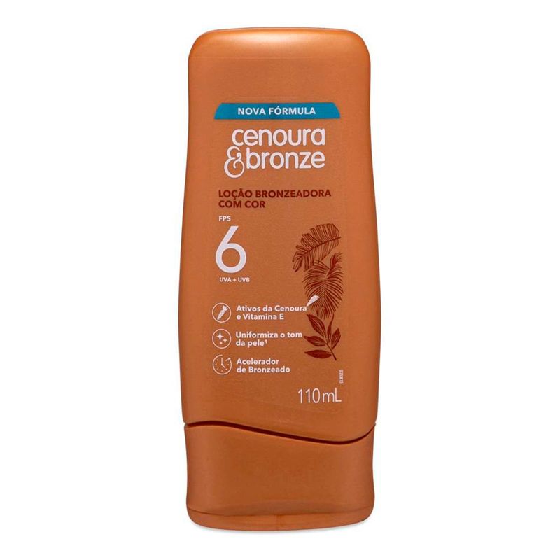 CENOURA BRONZE LOÇAO BRONZEADORA COM COR EFEITO DOURADO FPS6