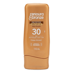 CENOURA E BRONZE PROTETOR SOLAR COM COR EFEITO DOURADO FPS30