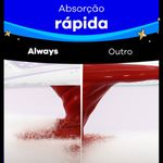 ABSORVENTE ALWAYS PINK NOTURNO COBERTURA SUAVE COM ABAS 32UN