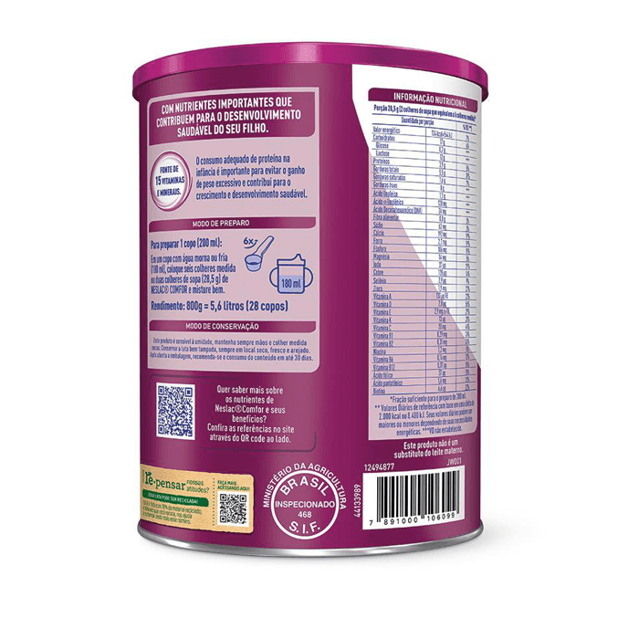 LEITE NESLAC COMFOR 800G