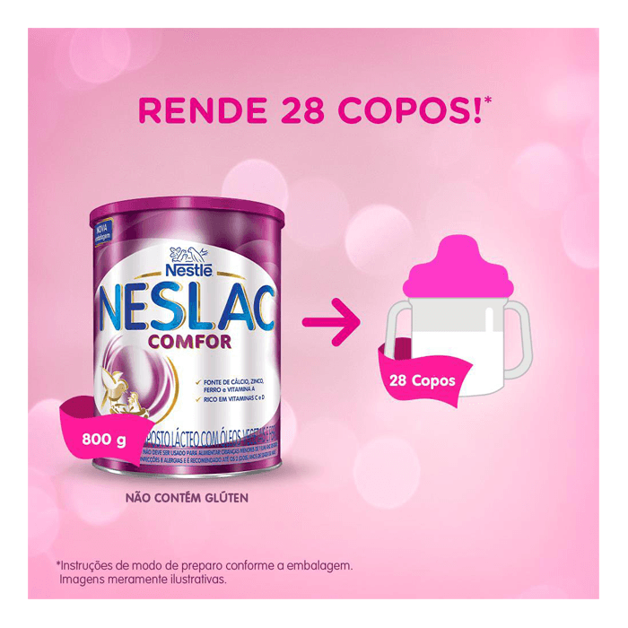 LEITE NESLAC COMFOR 800G