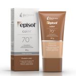 EPISOL COLOR PROTETOR SOLAR EFEITO BASE PELE MORENA FPS70 40