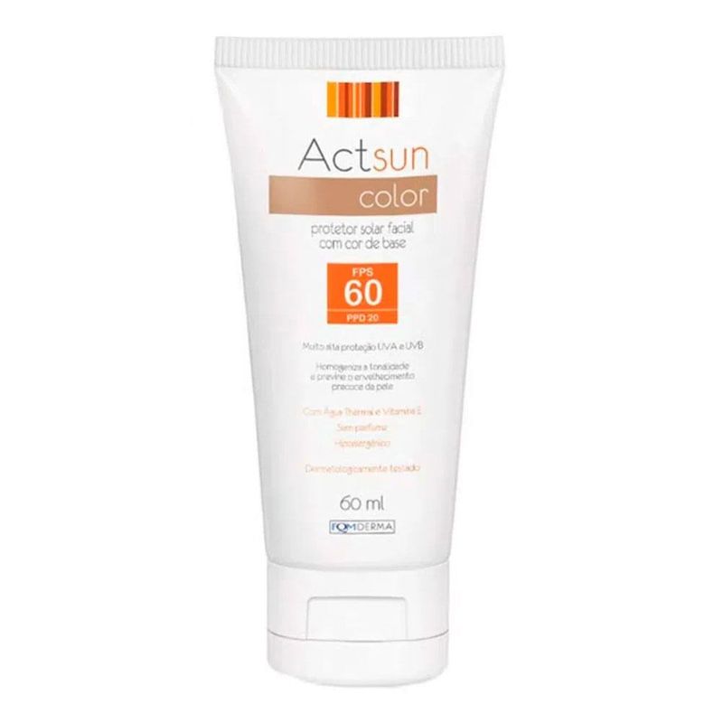 ACTSUN PROTETOR SOLAR FACIAL FPS60 60ML