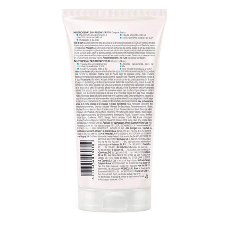 NEUTROGENA SUN FRESH PROTETOR SOLAR FPS70 120ML