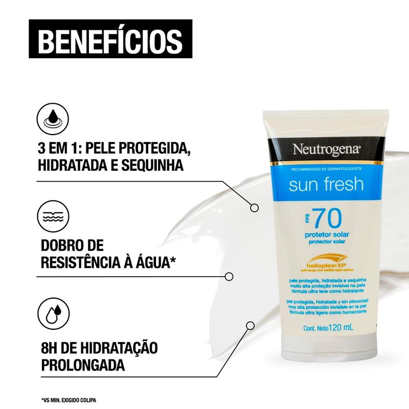 NEUTROGENA SUN FRESH PROTETOR SOLAR FPS70 120ML
