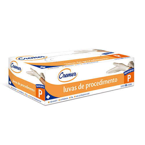 LUVA DE PROCEDIMENTO CREMER PEQUENA 100UN