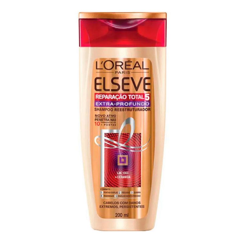 SHAMPOO ELSEVE REPARAÇAO TOTAL 5 CABELOS COM DANOS EXTR-76