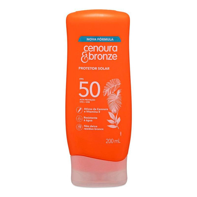 CENOURA E BRONZE PROTETOR SOLAR FPS50 200ML