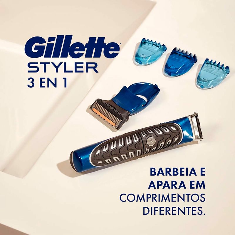 APARELHO GILLETTE FUSION PROGLIDE STYLER 3EM1