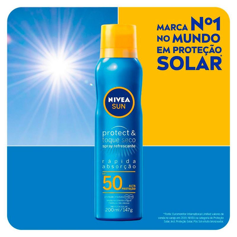 NIVEA SUN PROTETOR SOLAR PROTECT E FRESH SPRAY FPS50 200ML