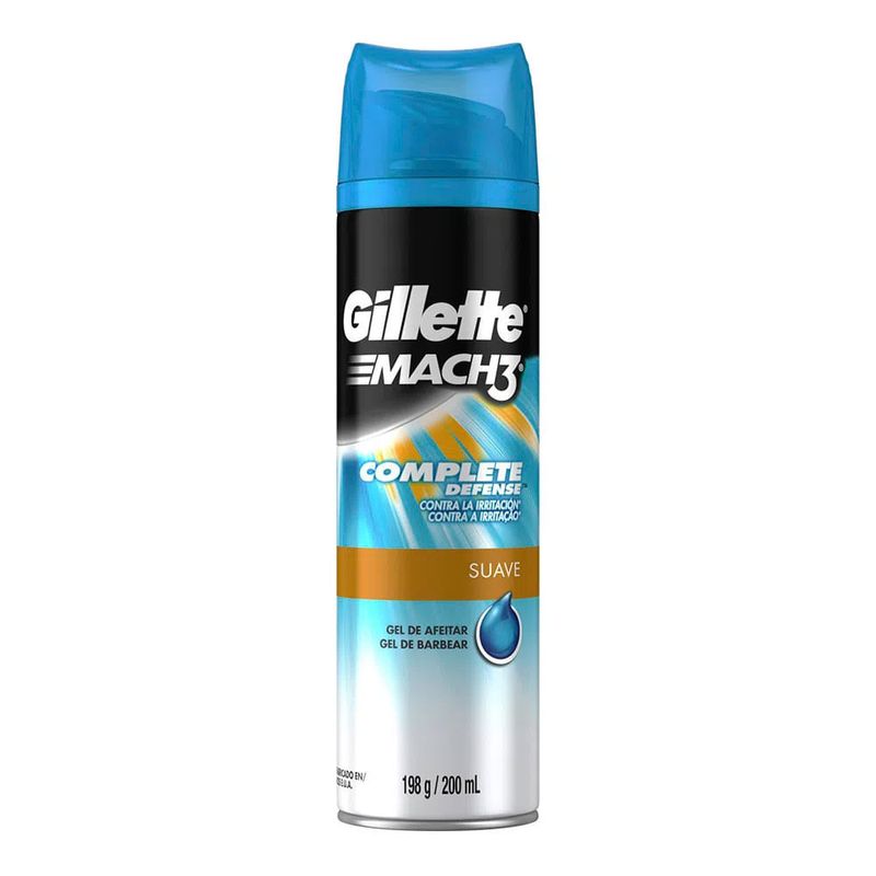 GEL DE BARBEAR GILLETTE MACH3 IRRITATION 5DEFENSE 198G