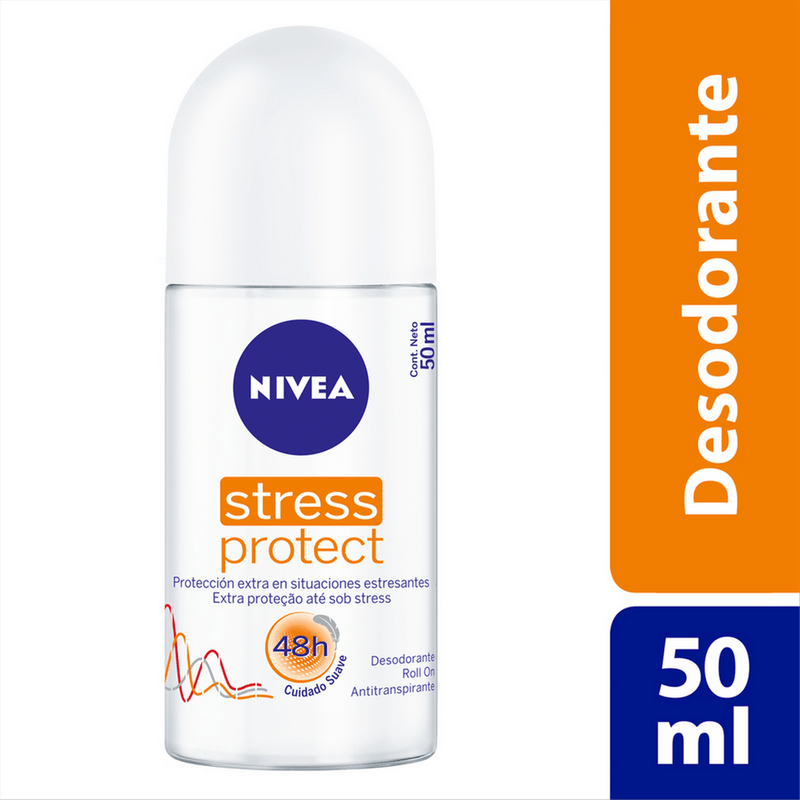 NIVEA DESODORANTE ROLL ON STRESS PROTECT 50ML
