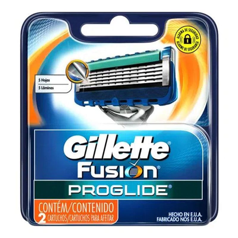 CARGA GILLETTE FUSION PROGLIDE  REGULAR 2UN