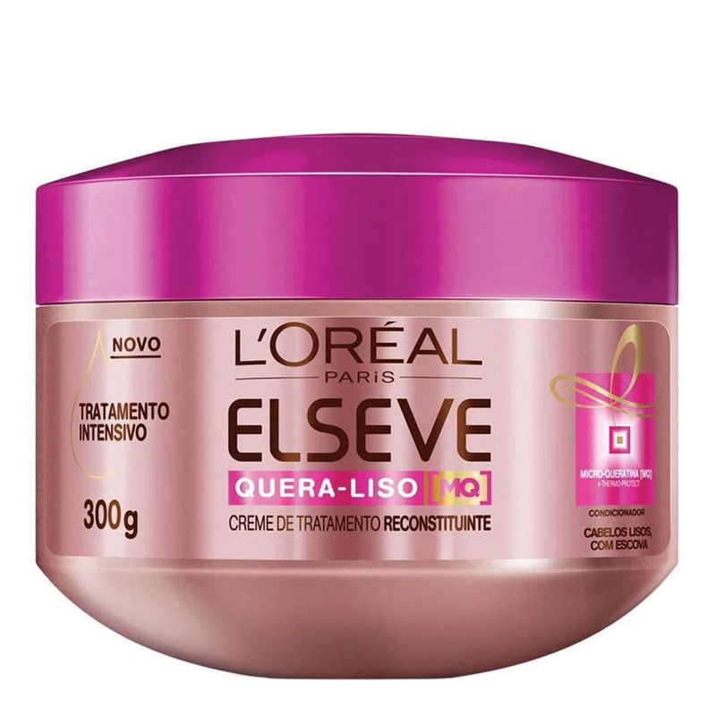 CREME DE TRATAMENTO ELSEVE QUERA LISO 300G