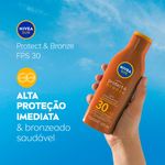 NIVEA SUN PROTETOR SOLAR PROTECT&BRONZE LOÇAO FPS30 125ML