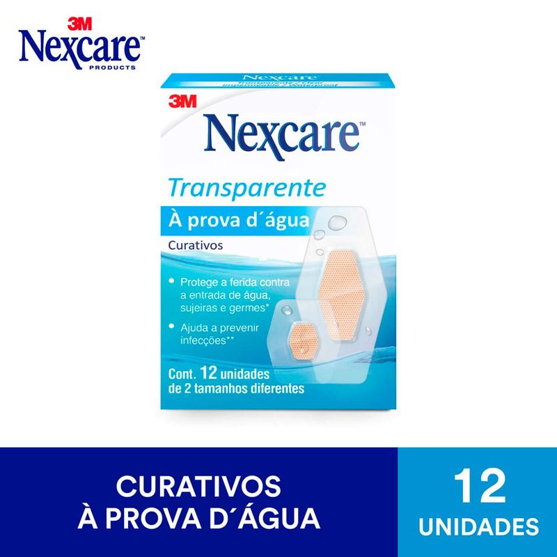 CURATIVO NEXCARE A PROVA DE AGUA DOIS TAMANHOS 12UN