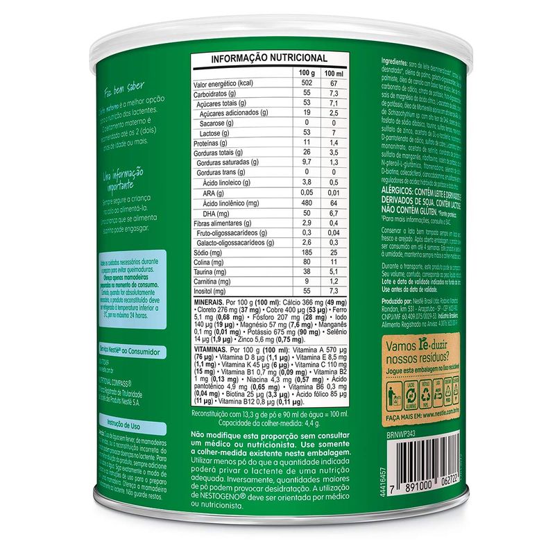 LEITE NESTOGENO 1 800G