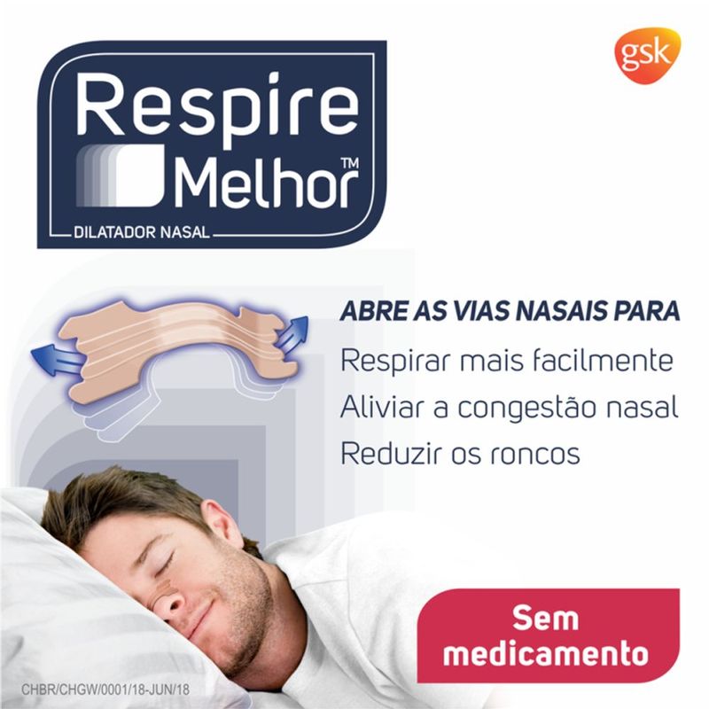 RESPIRE MELHOR DILATADOR NASAL PELE NORMAL GRANDE 10UN
