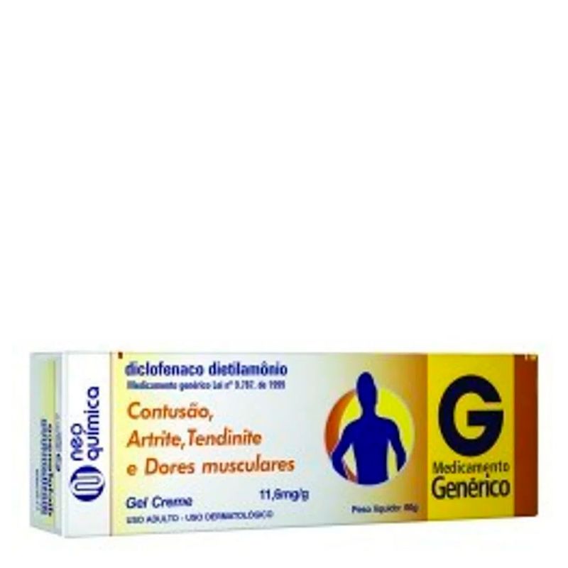 DICLOFENACO DIETILAMONIO NEO 10MG/G GEL CREME 60G GEN