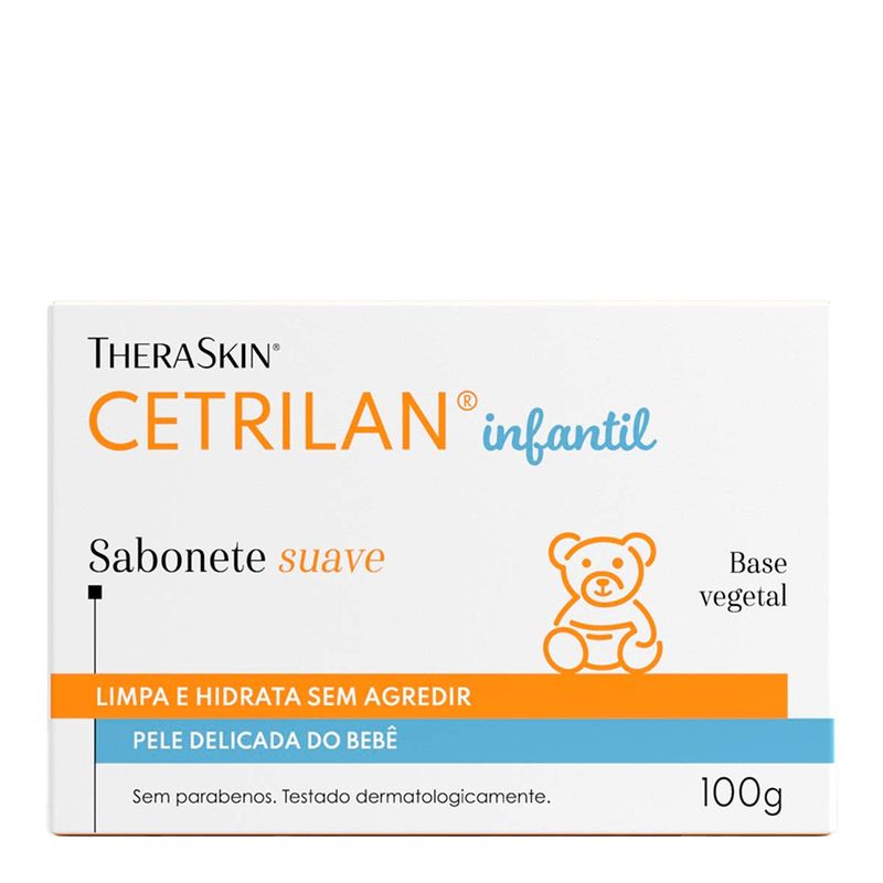 CETRILAN SABONETE SUAVE INFANTIL EM BARRA 100G