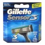 CARGA GILLETTE SENSOR3 4UN