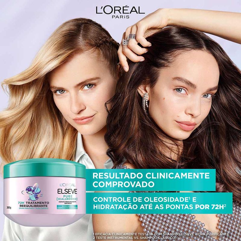 CREME DE TRATAMENTO ELSEVE PURE HIALURONICO 300G