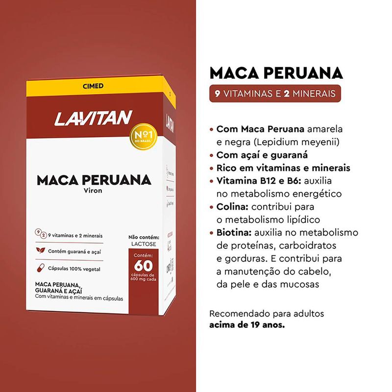 LAVITAN MACA PERUANA 60CAP