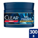 GEL FIXADOR CLEAR MEN CONTROLE DE CASPA 300G