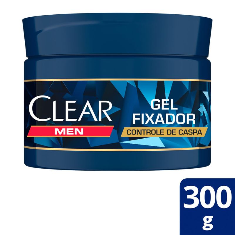GEL FIXADOR CLEAR MEN CONTROLE DE CASPA 300G