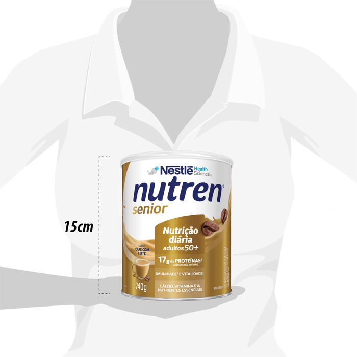NUTREN SENIOR CAFE COM LEITE 740G