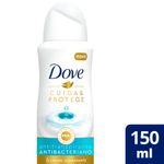DOVE DESODORANTE AE ANTIBACTERIANO CUIDA E PROTEGE 150ML