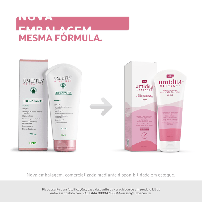 UMIDITA GESTANTE HIDRATANTE PARA CORPO 200ML