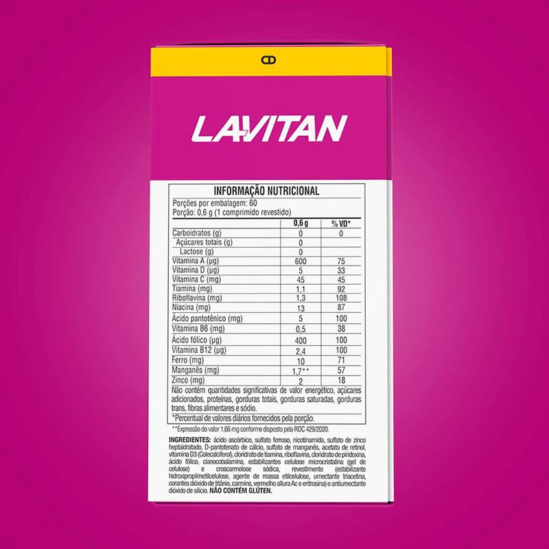 LAVITAN MULHER 60CPR