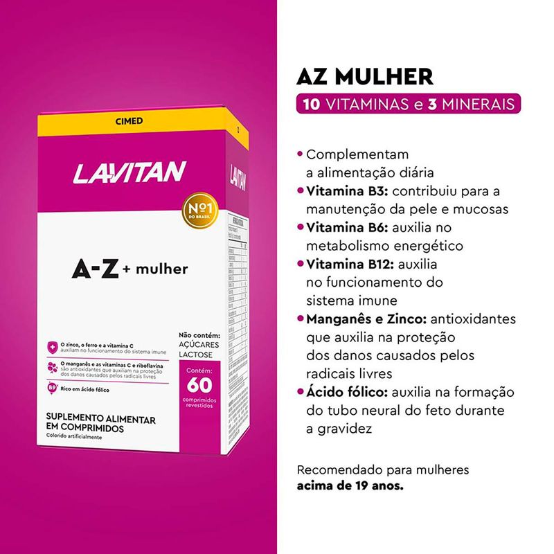 LAVITAN MULHER 60CPR