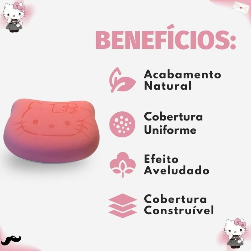ESPONJA P/ BASE AIR CUSHION BY HELLO KITTY