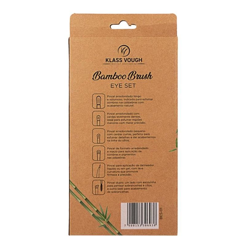 KIT PINCEIS ECOLOGICOS PARA OLHOS KLASS VOUGH 6UN