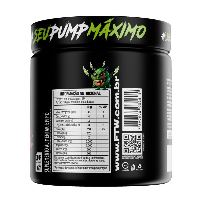 PRE TREINO DILABOL PUMP MAÇA VERDE FTW 300G