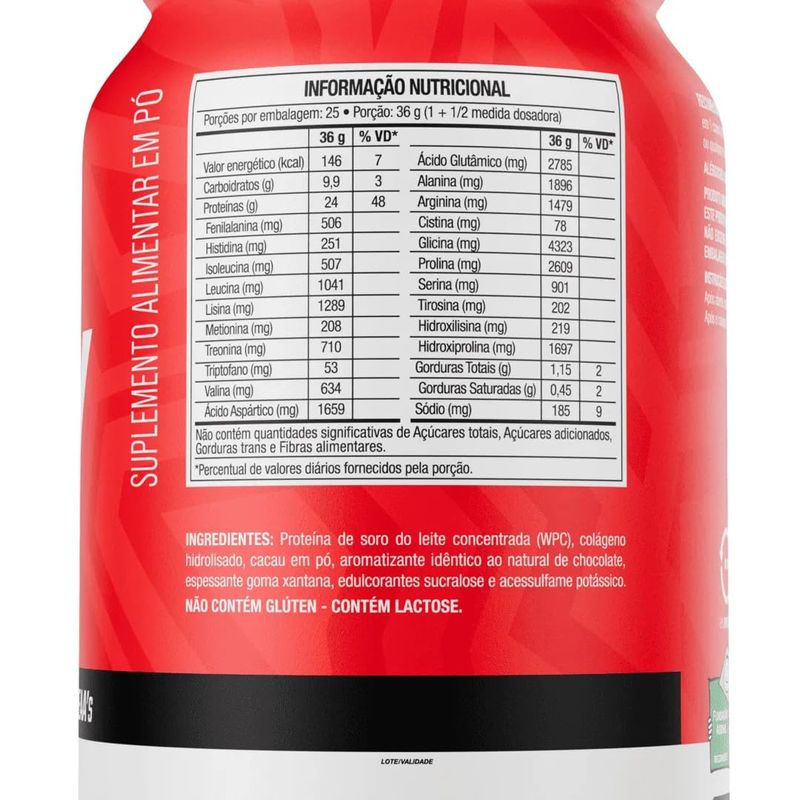 WHEY PROTEIN DOUBLE POTE CHOCOLATE FTW POTE 900G