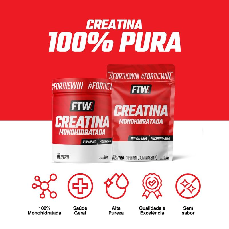 CREATINA MONOHIDRATADA REFIL FTW 500G