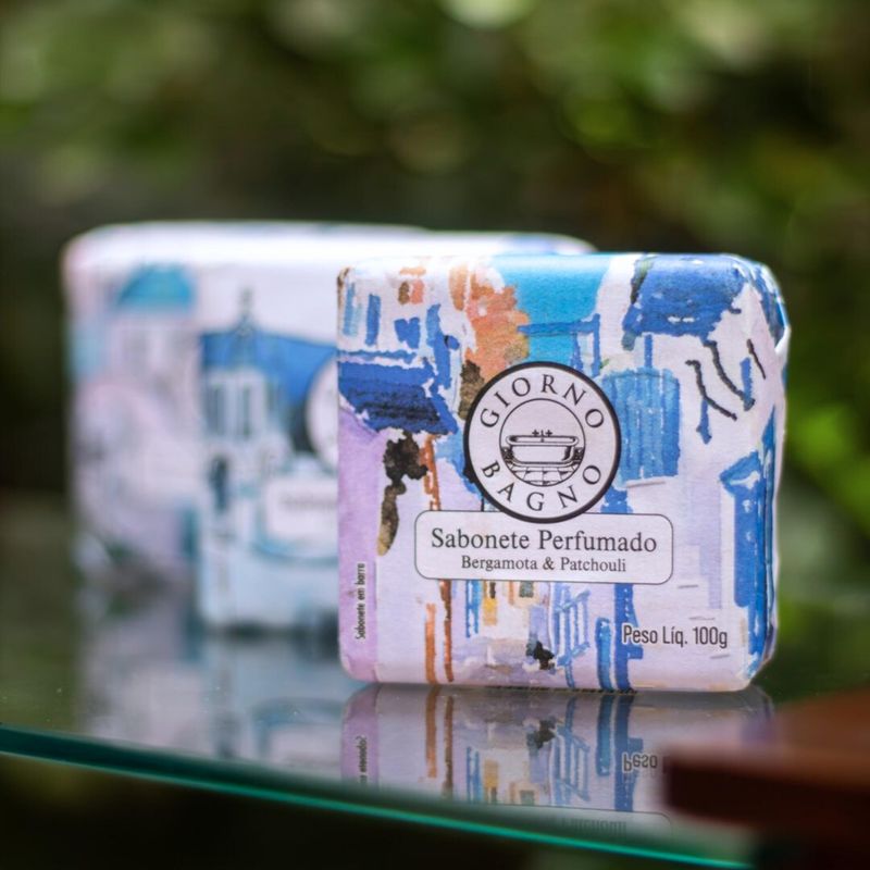 SABONETE GIORNO BAGNO BERGAMOTA / PATCHOLI 100G