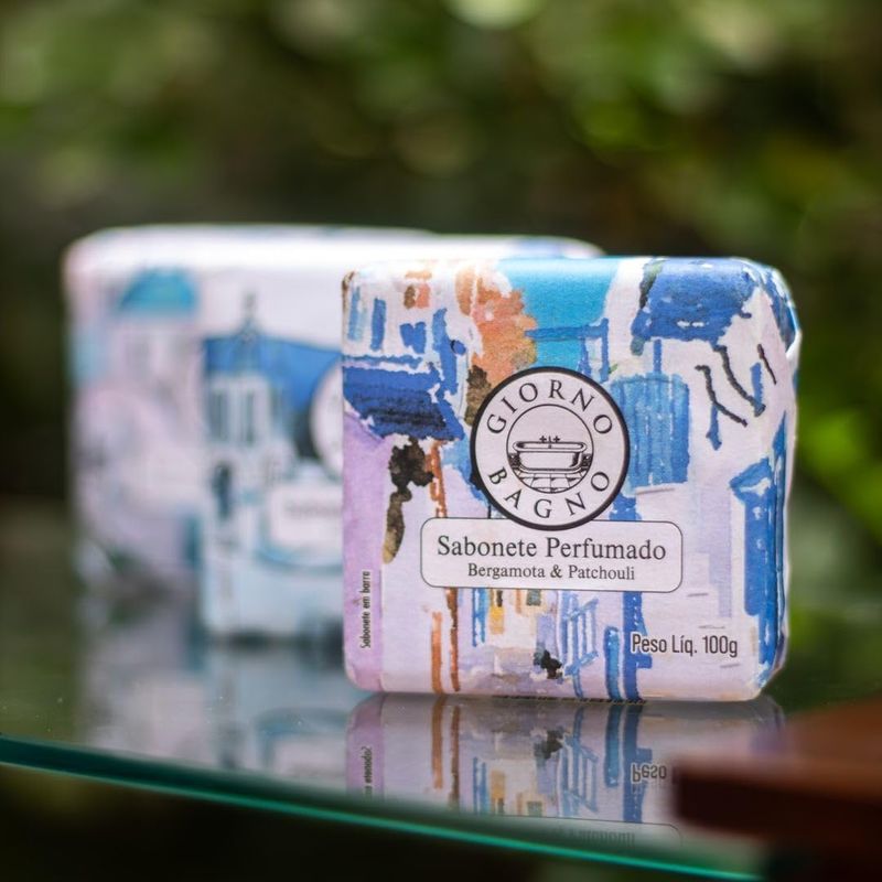 SABONETE GIORNO BAGNO BERGAMOTA / PATCHOLI 100G