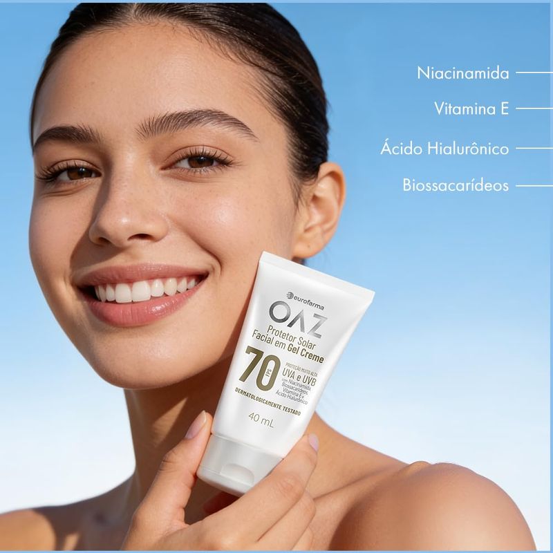 OAZ PROTETOR SOLAR FACIAL FPS70 40G