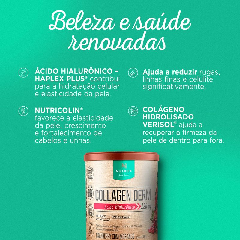 COLLAGEN DERM NUTRIFY CRANBERRY/MORANGO 330G
