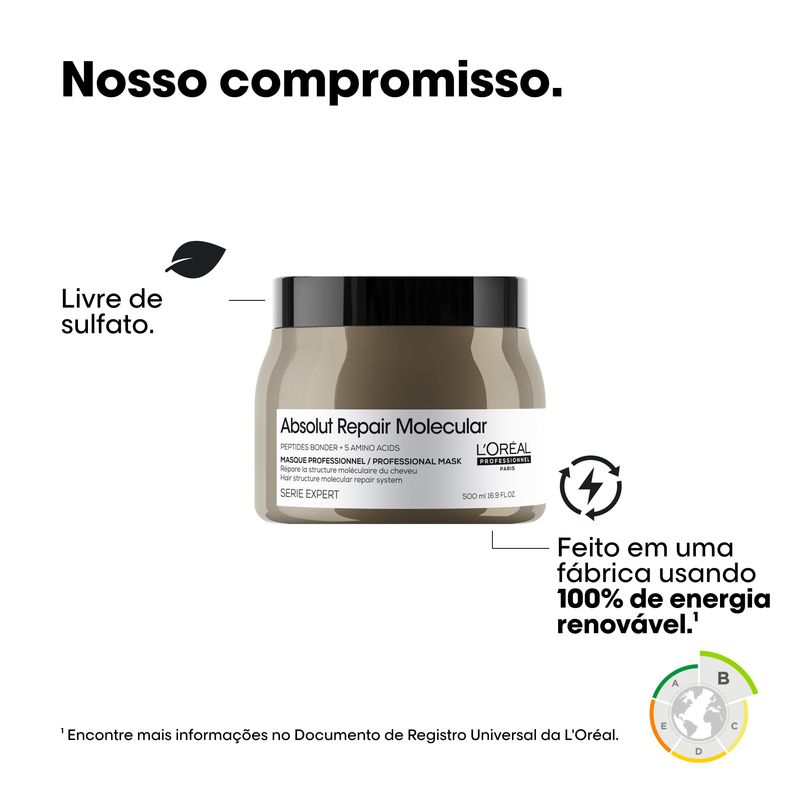 LOREAL PROF  EXPERT ABSOLUT REPAIR MOLECULAR MASCARA 500ML