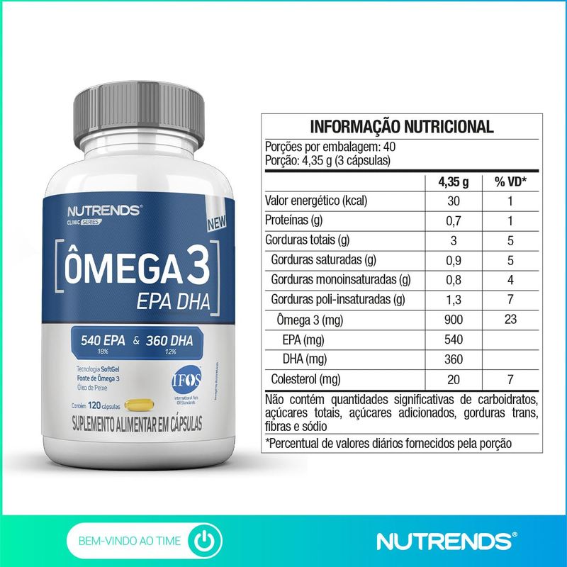OMEGA 3 EPA DHA NUTRENDS 120CAP