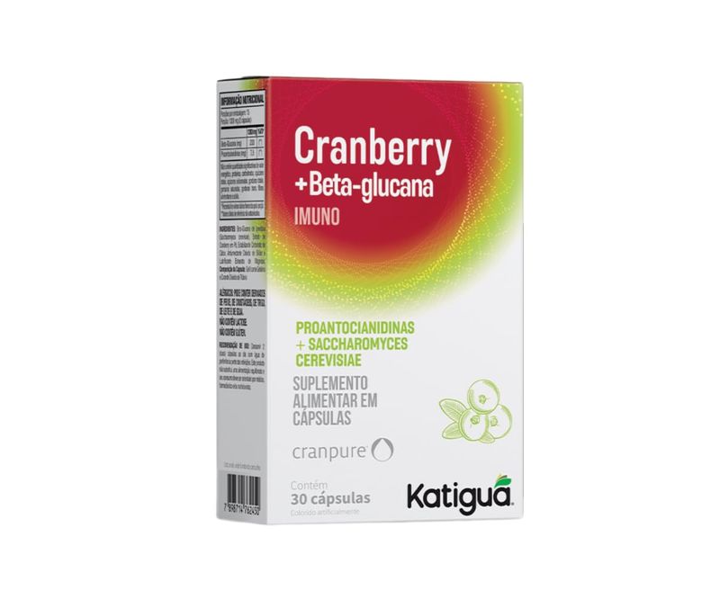 CRANBERRY + BETA-GLUCANA IMUNO  KATIGUA 30CAP