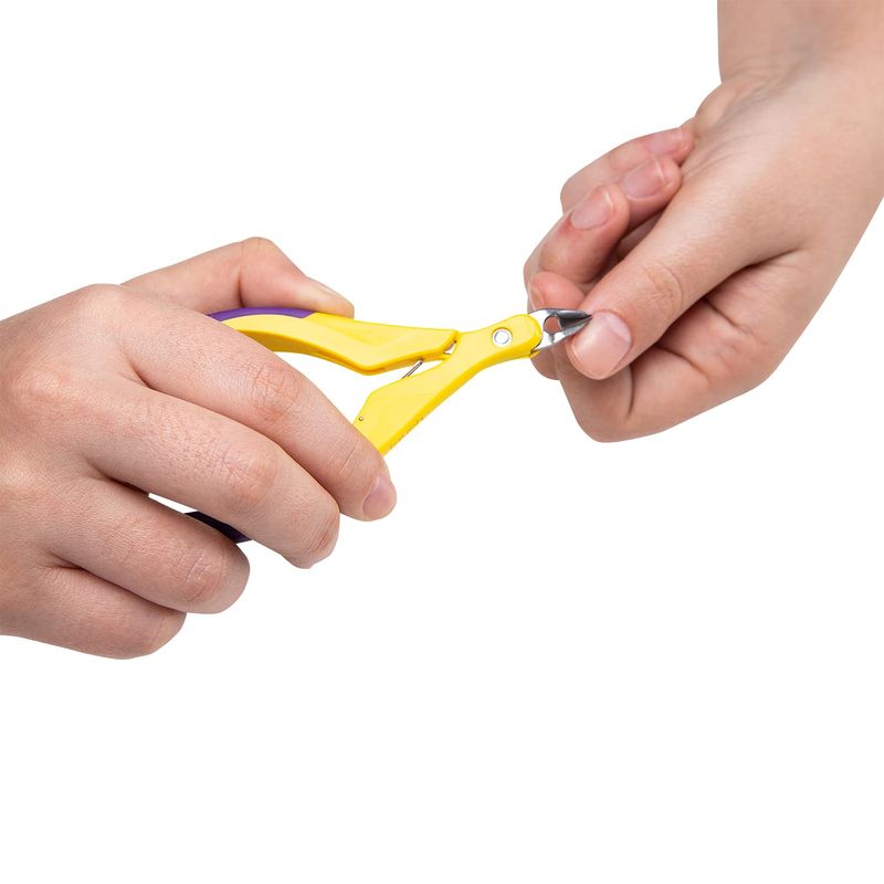ALICATE PARA UNHA MERHEJE AMARELO E VIOLETA 1UN