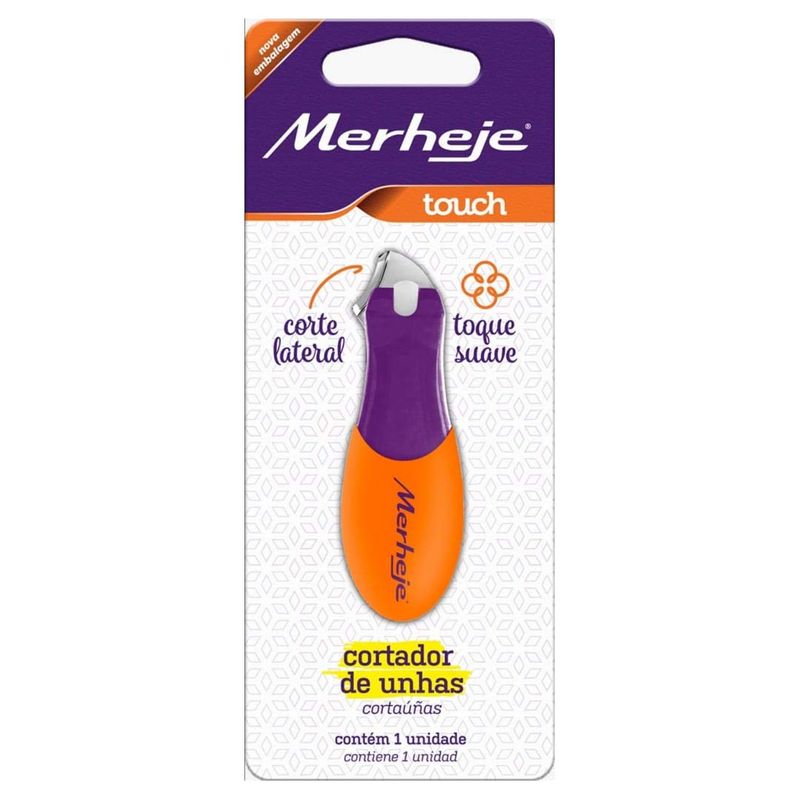 CORTADOR DE UNHA UNHEX VIOLETA E LARANJA 1UN