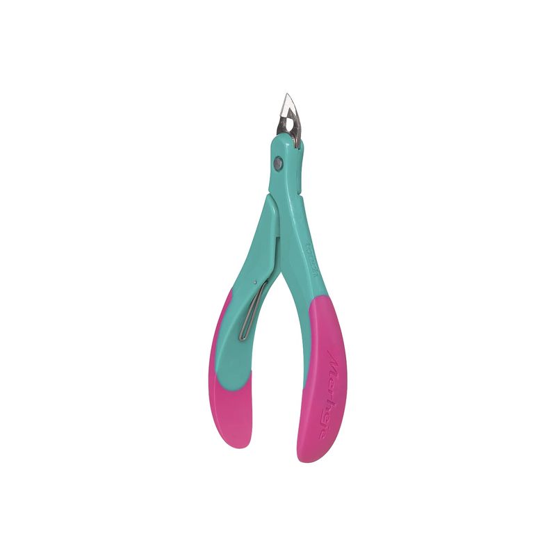 ALICATE PARA CUTICULA MERHEJE VERDE PINK